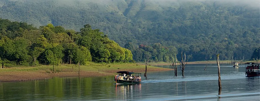 Periyar Lake wildlife boating Thekkady